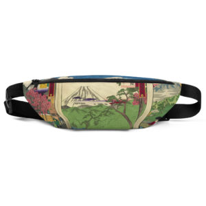 Ukiyo-e Fanny Pack – Japanese Art Print Waist Bag, Water-Resistant, Adjustable Strap